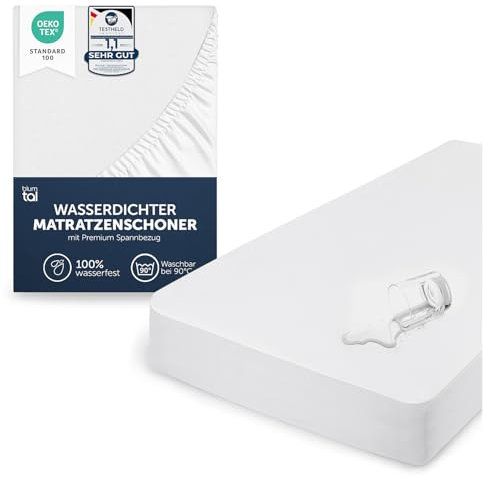 Blumtal® Matratzenschoner 140x200cm - Matratzenschutz wasserdicht - Oeko-TEX zertifizierter Matratzenschoner wasserdicht 140x200 cm - knisterfreier Schutz Matratzen - Schonbezug Matratze 140x200 cm