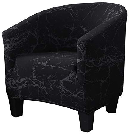 Mingfuxin Club Chair Schonbezug, Hohe Dehnung Stuhlbezüge aus Samtwanne Sessel Sofabezug Schonbezug Möbelschutz Weiche Couchbezüge