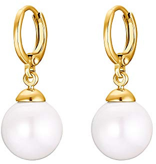 Heideman Ohrringe Damen Alenia Edelstahl Ohrschmuck mit Perle weiß | Zeitloses Geschenk für beste Freundin, alltagstauglich und minimalistisch, hautfreundlich und leicht zu tragen
