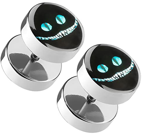 Taffstyle Ohrstecker Fake Ohr Plug mit verschiedenen Motiven