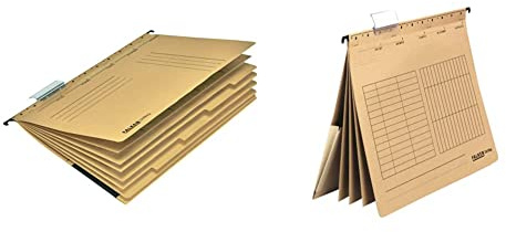 Original Falken Projekthefter und Personalhefter UniReg. Aus Recycling-Karton für A4 kaufmännische Heftung braun Blauer Engel Personalakte Personalmappe & Original Falken Mehrfach-Hängehefter UniReg