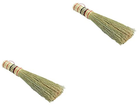 YARNOW 2stücke Küchenreinigungsbürste Aus Naturgras Lang Multifunktional Für Töpfe Und Pfannen Rutschfester Griff Für Einfache Anwendung Langlebig Und Verschleißfest Zum