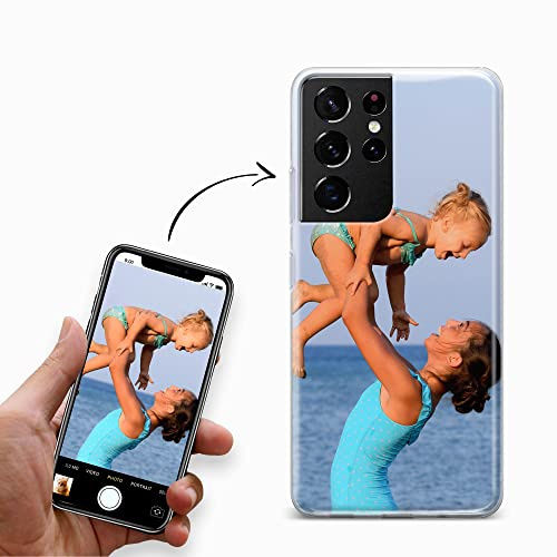 Handyhülle für Samsung Galaxy S22 Ultra Hülle aus Silikon selbst gestalten - selbst gestaltet/personalisiert - Deine Hülle Dein Design - Personalisieren Bedrucken mit eigenem Bild Motiv