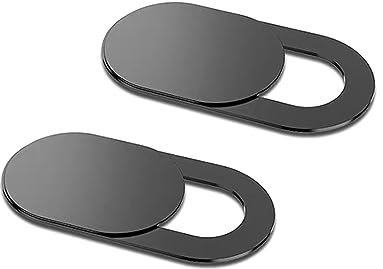 OZNEWLIFE Webcam Cover 0.6mm Ultra Thin Metal Slider Camera for Laptop, MacBook Pro, MacBook Air, iPad Air, Tablet, Mac, PC, Pack of 2