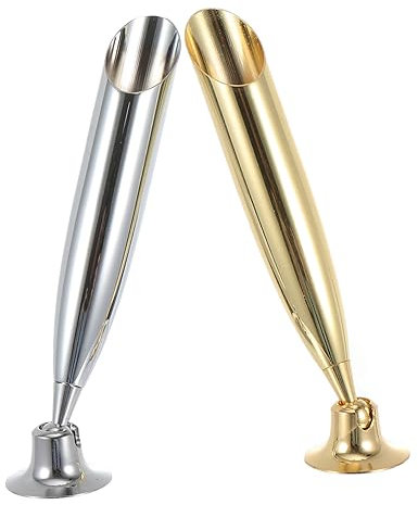 NAMOARLY Stifthalter Aus Metall 2 Stück 1,2cm Durchmesser Verstellbarer Neigungswinkel Stabiler Federhalter Für Büro Und Studio
