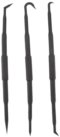 Kunststoff-Schaber-Werkzeug, 3-teiliges O-Ring-Haken- und Pick-Set, Doppelseitiger, Flexibler O-Dichtungs-Dichtungshaken-Abzieher, Universell für Autos