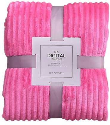 Weiche Flanell-Decken, Winter, warme Decken für Betten, einfarbig, gestreift, Nerz, Überwurf, Sofabezug, Tagesdecke