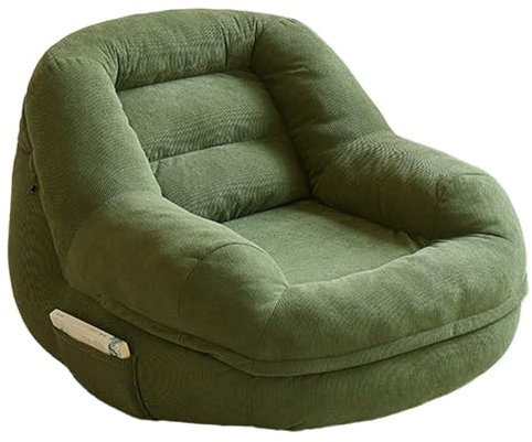 Bodensessel Griffdesign Bodenstuhl Easy Mit Rückenlehne Keine Montage Erforderlich - Relaxsessel, Klappstuhl, Lesesessel, Meditations Gaming Stuhl(Green)