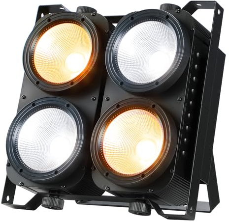 Betopper 500W COB LED Par, 13000LM Theater Scheinwerfer Bernstein/Kaltweiß | 2 in 1 Lichteffekte mit COB Stroboskop für Kirche, Disco Hochzeit Publikums Beleuchtung Party Halloween Weihnachten