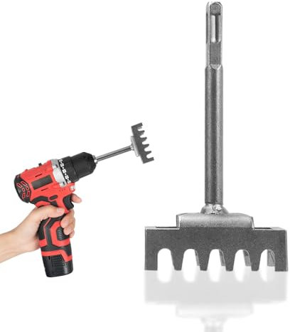 Qivine 2 Pezzi Punte per Scatola Derivazione Esterna 86 × 86 mm, Punzone a Foro Quadrato Punte, Scalpello Elettrico A Martello per Superficie Della Parete, Ponti, Cemento, Granito