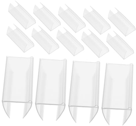 Warenschildhalter 50 Stück aus Pvc Pet für Regale und Büros | Transparent, Stabil und Vielseitig, für Vorratskammern Sowie Verkaufsflächen, Leicht Anzubringen