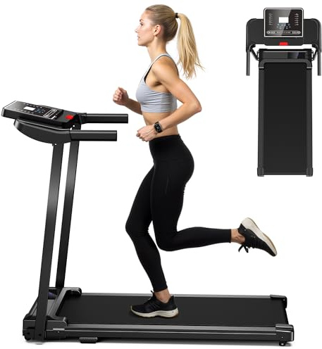 Laufband für Zuhause Walking Pad - Laufbänder Schreibtisch Foldable Treadmill for Home Klappbar Laufbänder Elektrisches Büro Laufpad Leise Klein 10Km/h Tretmühle Klappbares Kleines