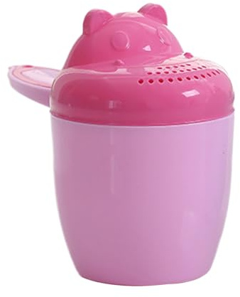 Taza De Enjuague para Baño De Bebé | Recipiente para Verter Agua | Cubo De Dibujos Animados para Verter con Seguridad para Champú Ducha Bañera Niños Lavado De Cabello
