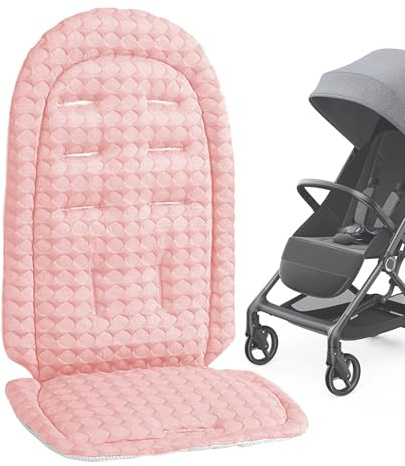 Biniveil Cojín Para Cochecito, Almohadilla Reversible Para Cochecito, Soporte Transpirable para Cabeza y Cuerpo Uso Todo Clima Exterior y Transporte en Climas Cálidos