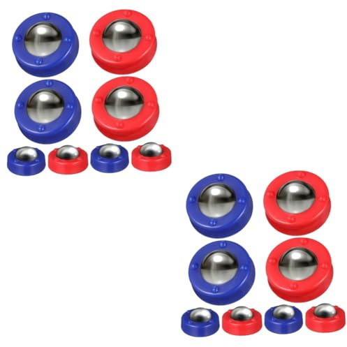 Yardwe 32 Piezas Familiar de Mesa Shuffleboard Mini Bolas Rodantes Accesorios de Tejo para Diversión Equipamiento Compacto