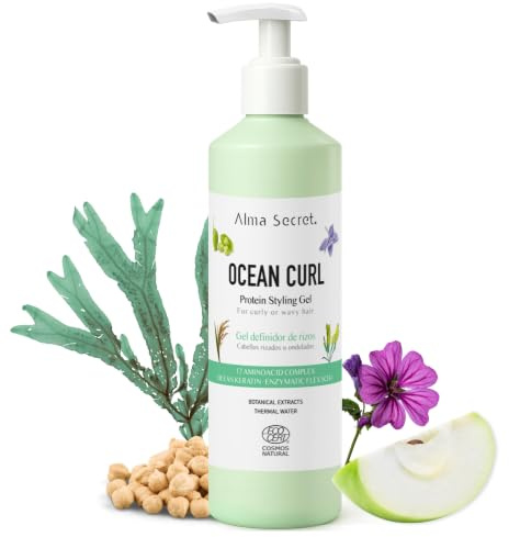 ALMA SECRET | Gel definición y activador de rizos natural Ocean Curl - Cabello rizado u ondas - Elimina encrespamiento o frizz - Rizos definidos, hidratados - Booster de rizos - Método curly - 250 ml