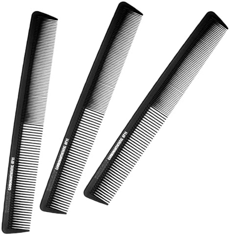ApexPine 3 Pcs Fine Tooth Hair Cutting Combs for Salon Home Hairdressing