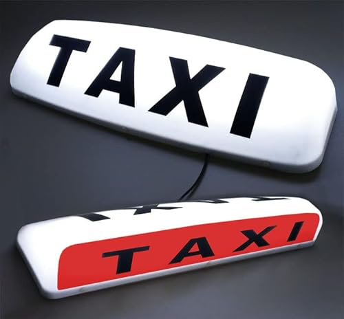 24 White LED Illuminated LED Taxi Cab Roof Sign Light