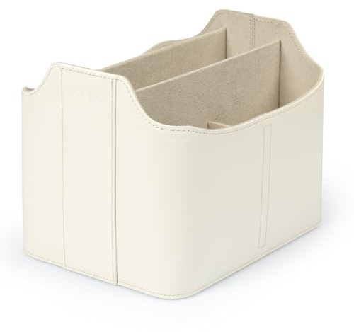 Londo Leder Fernbedienung Organizer und Halter mit Tablet Fach, Fernbedienungshalter - Multifunktion Aufbewahrung