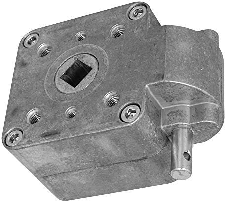 DIWARO.® | Schneckengetriebe für Markisen | 13:1 | blank | 13mm Innenvierkant | ohne Öse | Markisengetriebe