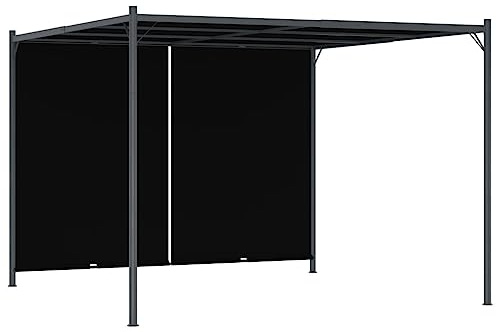 vidaXL Gartenpergola mit Versenkbarem Dach 3x3 m Anthrazit