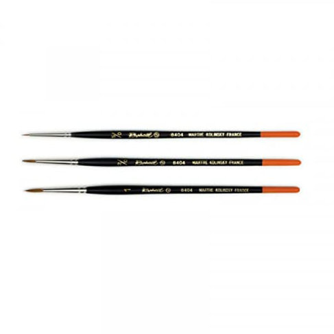 Pinceau Raphael Series 8404,kolinsky Rouge Sable Pinceau,Set 3pcs,Taille 5/0 2/0. 1 (Raphael France) ET DAVINCI 373