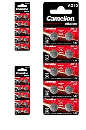 Camelion AG10 G10 LR1130 LR54 1.5V Knopfzellenbatterie - 3X Blisters