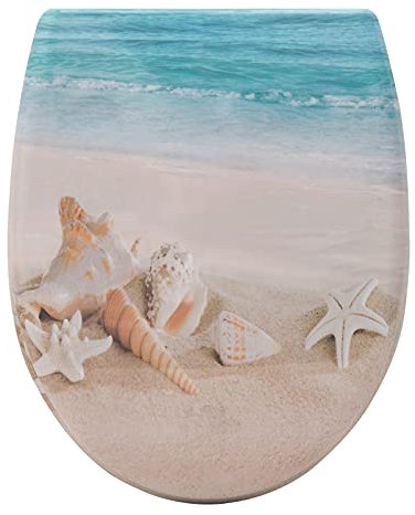 WOLTU Toilet Seat, Soft Close Toilet Seat, Quick Release Top and Bottom Fixing Duroplast O Shape Easy Cleaning Loo Seat with Adjustable Hinges