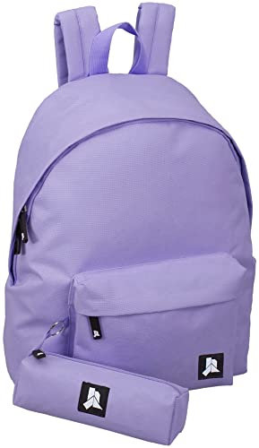 Julian Ross Zaino Con Astuccio Viola Scuola Media, Elementare e Superiore per Bambine e Ragazze, 31x41x18cm, 24L, Poliestere Impermeabile, Tempo Libero, Borsa Viaggio