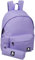 Julian Ross Zaino Con Astuccio Viola Scuola Media, Elementare e Superiore per Bambine e Ragazze, 31x41x18cm, 24L, Poliestere Impermeabile, Tempo Libero, Borsa Viaggio