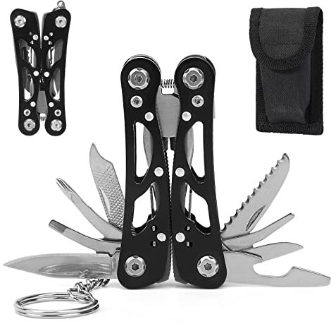 JUPSK Mini Multitool Plier, Practical Pocket Multi Tool Small Portable Multi-Tool Best Gift and Gear Accessory for Men Women Working Camping Hiking