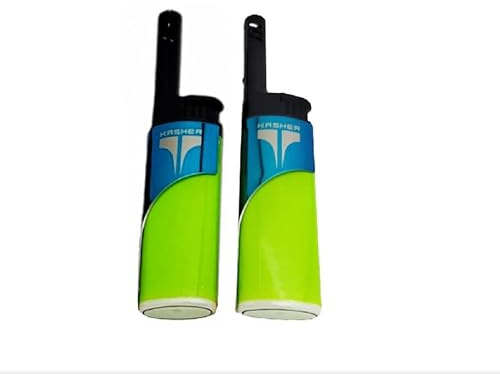 Kasher EZ Reach Candle Lighter with Tool - Extended Wand - Ideal for Lighting Scented Candle Jar, Camping, Outdoor, and BBQ | Pack of 2 (Green)