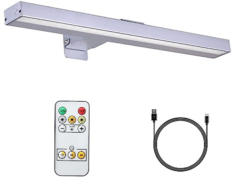 MIOBLUE Éclairages sans fil pour tableaux avec télécommande, lampe d'exposition à batterie rechargeable pour peintures avec 3 modes d'éclairage, éclairage de fléchettes à intensité variable avec