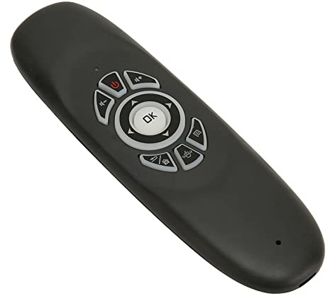 Air Mouse Universal-TV-Fernbedienung, Kabellose 2,4-G-Tastatur für AndroidTV-Box-PC, Smart-TV-Projektor, HTPC mit Bewegungserkennung, Farbige Hintergrundbeleuchtung, Vollständiges