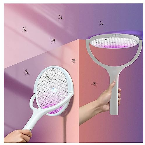 Lampe Anti Moustique Electrique, Fixé Au Mur avec Base PièGe à Mouche Rotatif éConomiser De l'espace Tapette Mouche, Utiliser comme Tueur De Moustiques