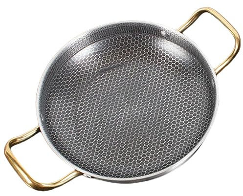DOITOOL Wabenbratpfanne Mit Antihaftbeschichtung Edelstahl Bequemer Griff Ideal Zum Täglichen Kochen