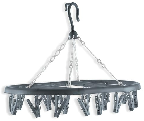 Galileo Casa Stendibiancheria con gancio rotante, 20 pinze estraibili