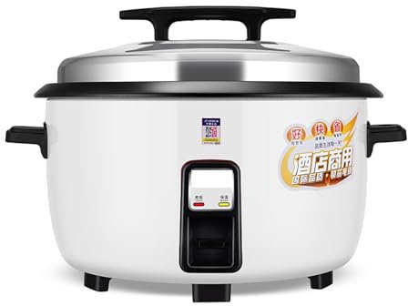 Olla arrocera comercial (8L-45L) Cantina Hotel Escuela Restaurantes Olla arrocera antigua de gran capacidad for 8-60 personas, usada en EE. UU./UE(45L)