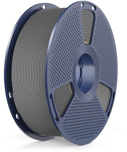 SUNLU Rapid PETG 3D Filament 1.75 mm 1KG, Hohe Geschwindigkeit 30–600mm/s 3D Drucker Filament, Maßgenauigkeit ± 0.02mm, 1KG Reusable Spule, Passend für die Meisten FDM 3D Drucker (Grau)