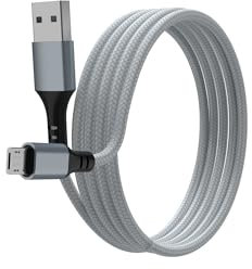 Micro USB Kabel 2M, Nylon USB Kabel Schnellladekabel, Android High Speed Handy Ladekabel für Samsung Galaxy A10/ S7/ S6/ S5/ J7/J6/ Note 5, Huawei, PS4, Wiko, Nexus, Nokia, Kindle, Motorola