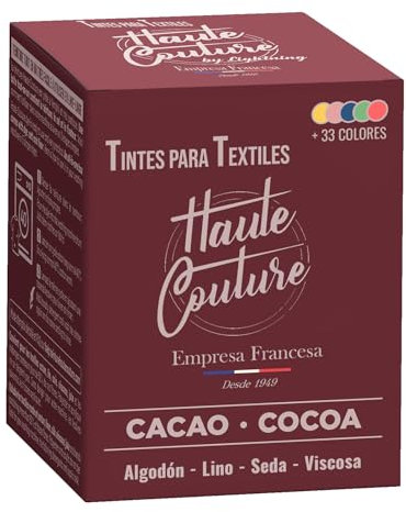 Haute Couture Braun Textilfarbe – 350g – BraunKakao - Alles-in-Einem – Fertig zur Anwendung für Kleidung und Stoffe