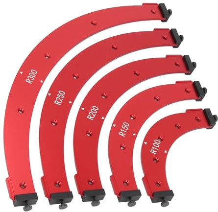 Radius-Vorrichtungs-Frässchablonen, Eckfräsen-Schablonen aus Aluminiumlegierung, Trimmen von Runden Ecken-Schablonen, Schnellvorrichtung mit Fräser-Radius-Schablonen-Kits, für