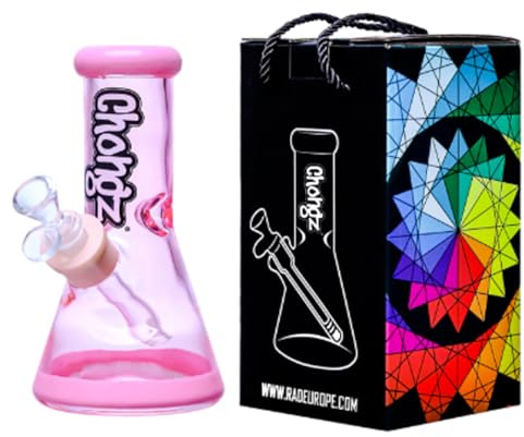 Chongz 20cm 7mm Real Royal Waterpipe bong (Pink)