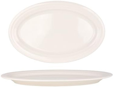 Bonna Assiette de Service - Halo - Porcelaine - 40 cm - Lot de 2