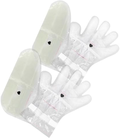 Ipetboom Cubiertas De Cera Para Manos y Pies Juego De 2 Bolsa Hidratante Spa Casa Reparación De