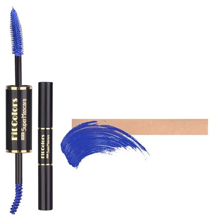 Mascara Colorato A Doppia EstremitàImpermeabilelunga Durataspessoremascara Coloratotrucco Occhi (3 BLU, Taglia unica)