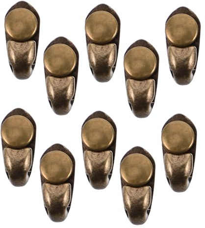 Gadpiparty 10pcs Alloy Shoe Lace Hooks Boot Buckle Repair Hooks with Rivets Industrial Hiking Climbing Boot Lace Replacements for High-top and Outdoor Use