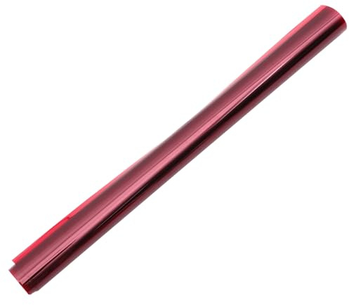 Tofficu Farbfilter Folie Pet mit Sonnenuntergangseffekt Rot Wiederverwendbar für Fotografie und Film Transparente Overlays für Kreative Lichtgestaltung