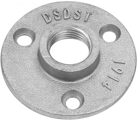 GFDSGRE Flangia 10 Pezzi 3 Fori Base Pavimento Flange in Lega di Alluminio filettata mensola Fissaggio Rack(10,1)