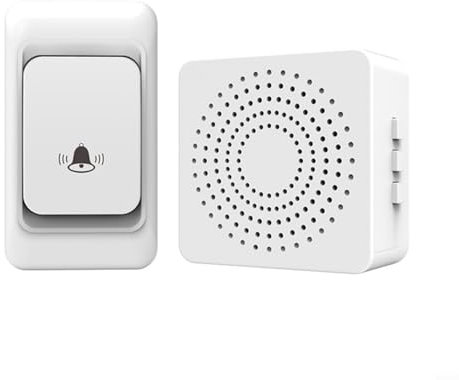 Zeroupshop Campanello senza fili per la casa con ricevitore USB 38 melodie 3 livelli di volume lungo raggio 150 m telecomando kit campanello interno per porta d'ingresso